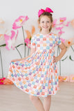 Rainbow Ribbons S/S Pocket Twirl Dress - Mila & Rose ®