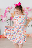 Rainbow Ribbons S/S Pocket Twirl Dress - Mila & Rose ®