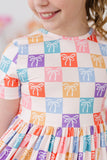 Rainbow Ribbons S/S Pocket Twirl Dress - Mila & Rose ®