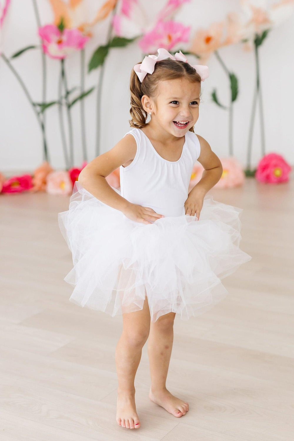 White Tank Tutu Leotard - Mila & Rose ®