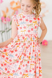 Retro Picnic Flutter Sleeve Twirl Dress - Mila & Rose ®