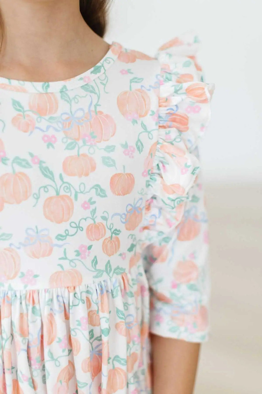 Pretty Pumpkins Ruffle Twirl Dress - Mila & Rose ®