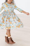 Vintage Vibes 3/4 Pocket Twirl Dress - Mila & Rose ®
