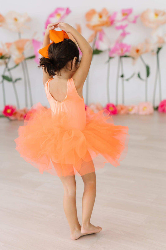 Neon Coral Tank Tutu Leotard - Mila & Rose ® - Flyclothing LLC