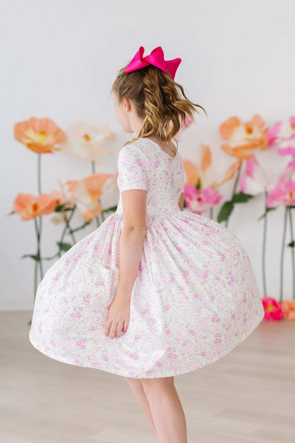 Blooming Beauty S/S Pocket Twirl Dress - Mila & Rose ® - Flyclothing LLC