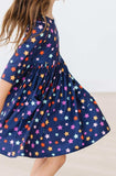 Halloween Stars 3/4 Sleeve Pocket Twirl Dress - Mila & Rose ® - Flyclothing LLC