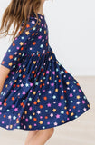 Halloween Stars 3/4 Sleeve Pocket Twirl Dress - Mila & Rose ®