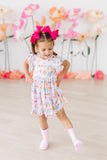 Rainy Day Flutter Sleeve Twirl Dress - Mila & Rose ®