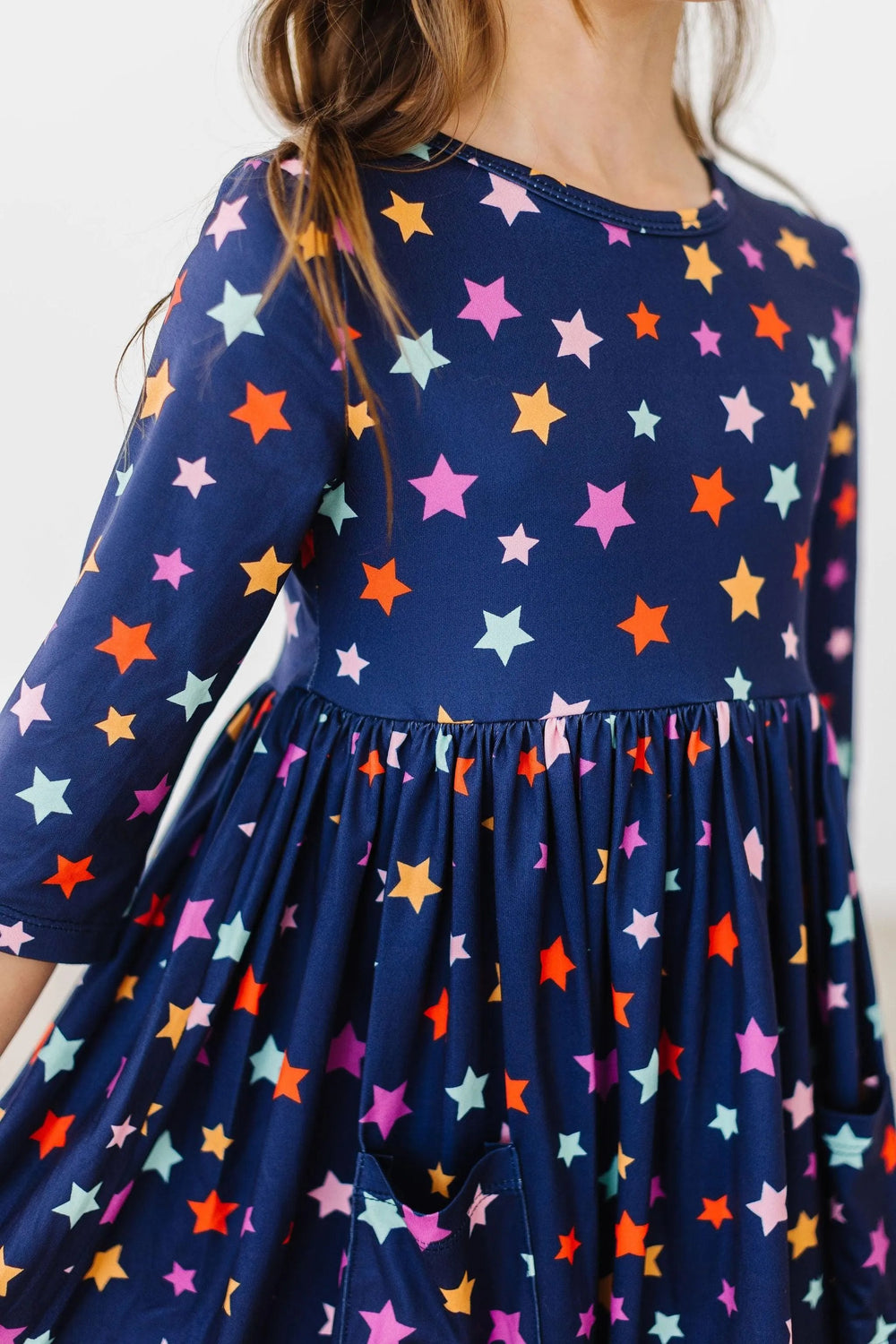 Halloween Stars 3/4 Sleeve Pocket Twirl Dress - Mila & Rose ®