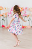 Pretty in Purple S/S Pocket Twirl Dress - Mila & Rose ®