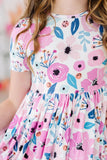 Pretty in Purple S/S Pocket Twirl Dress - Mila & Rose ®