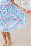 Crab Walk Ruffle Cross Back Dress - Mila & Rose ®