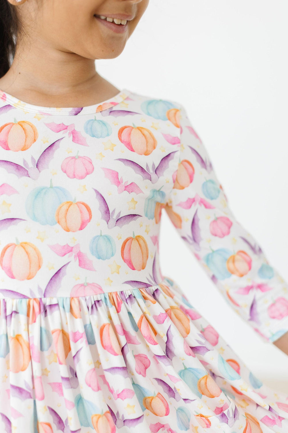 Spooky Sweetheart 3/4 Sleeve Pocket Twirl Dress - Mila & Rose ®