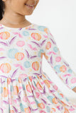 Spooky Sweetheart 3/4 Sleeve Pocket Twirl Dress - Mila & Rose ®