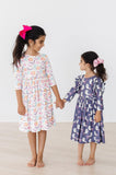 Spooky Sweetheart 3/4 Sleeve Pocket Twirl Dress - Mila & Rose ®