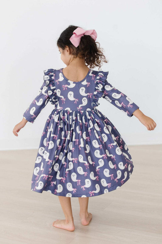 Tied with a Boo 3/4 Ruffle Twirl Dress - Mila & Rose ® - Flyclothing LLC