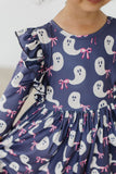 Tied with a Boo 3/4 Ruffle Twirl Dress - Mila & Rose ®