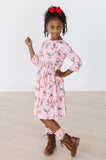 Candy Cane Cutie 3/4 Sleeve Pocket Twirl Dress - Mila & Rose ® - Flyclothing LLC