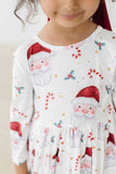 Mistletoe Magic 3/4 Sleeve Pocket Twirl Dress