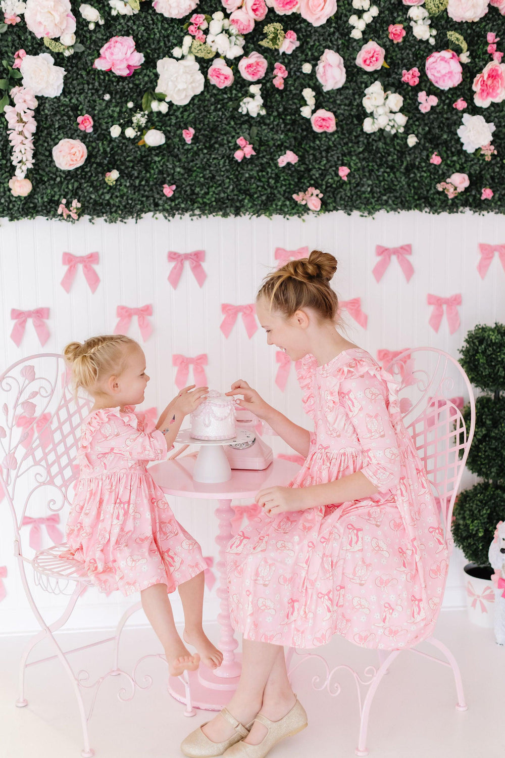 Howdy 3/4 Sleeve Ruffle Twirl Dress - Mila & Rose ®