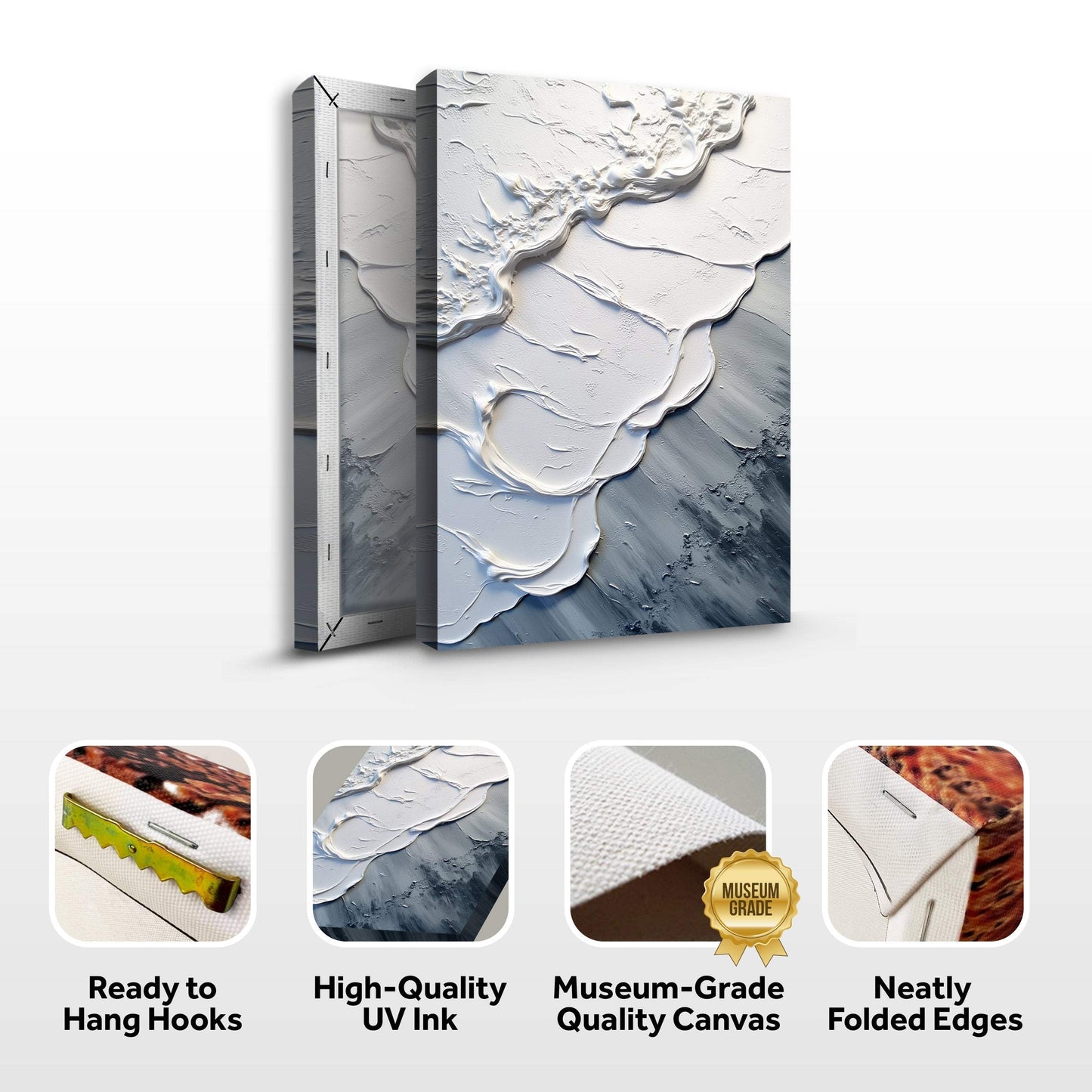 Abstract Minimalist Wave Wall Art II - Tailored Canvases - Flyclothing LLC