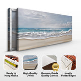 Serene Ocean Wave Coastal Wall Art VII - Tailored Canvases - Flyclothing LLC