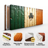 Irish Shamrock Glory Wooden Flag Wall Art II - Tailored Canvases - Flyclothing LLC
