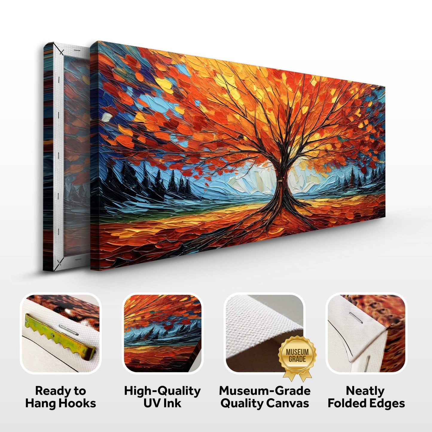 Autumn Fire Wall Art - Tailored Canvases - Flyclothing LLC