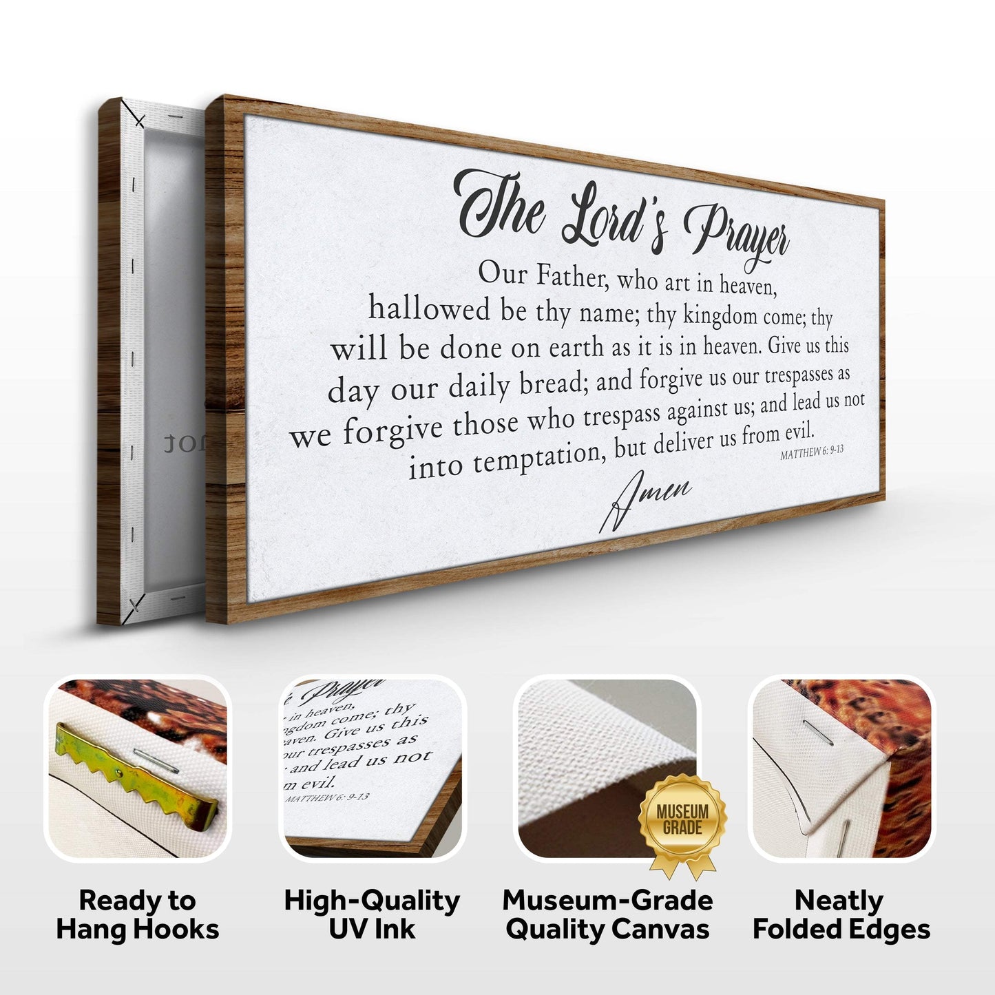The Lord's Prayer Faith Sign II - Tailored Canvases - Flyclothing LLC
