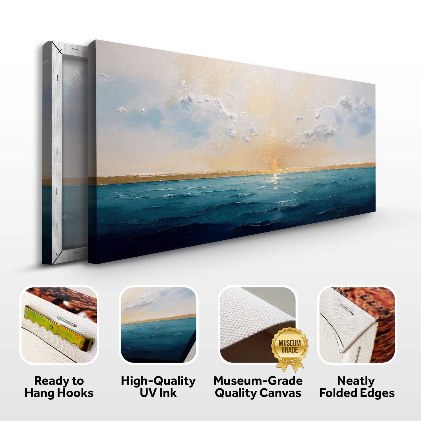 Waterscape Abstract Wall Art VI - Tailored Canvases - Flyclothing LLC