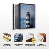 Wooden Lighthouse Coastal Wall Art III - Tailored Canvases - Flyclothing LLC