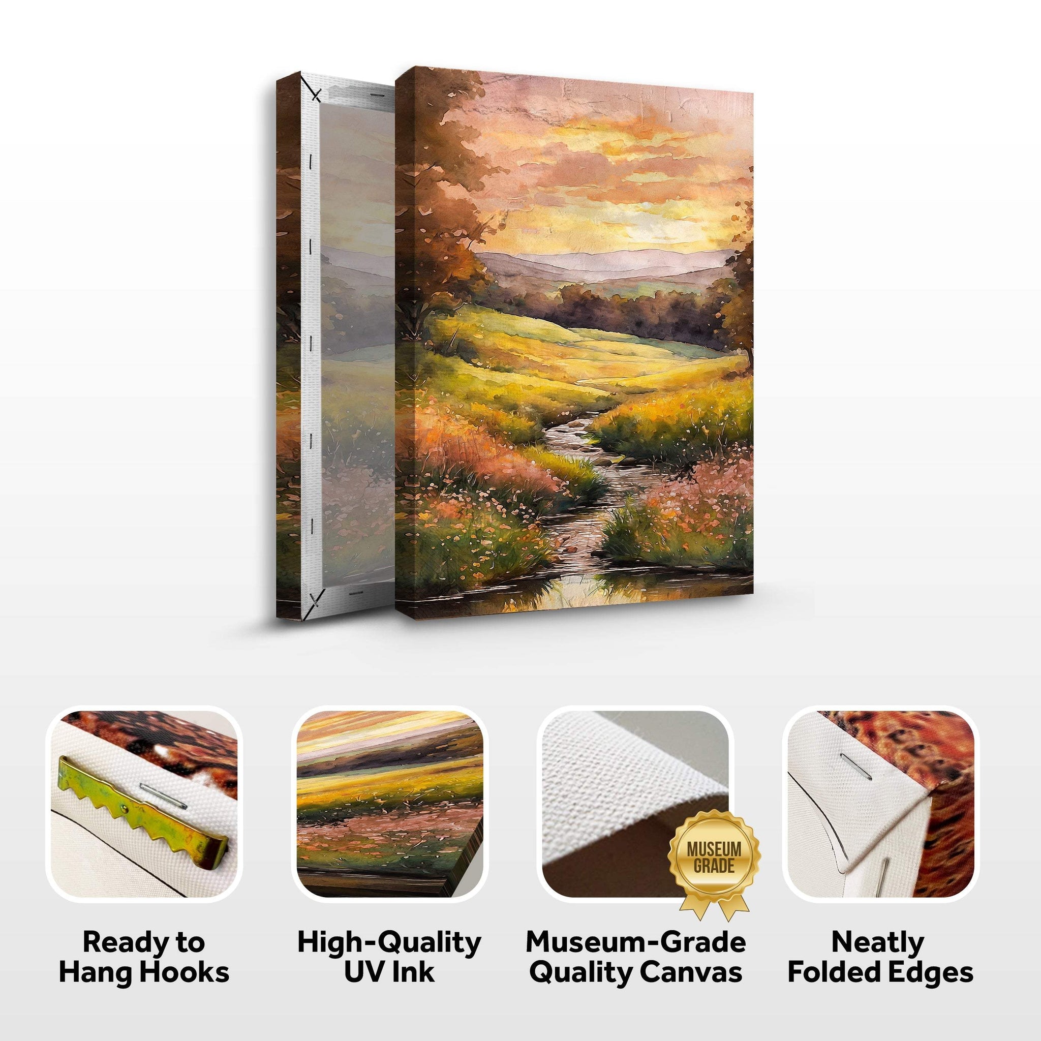 Misty River Wall Art - Tailored Canvases - Flyclothing LLC