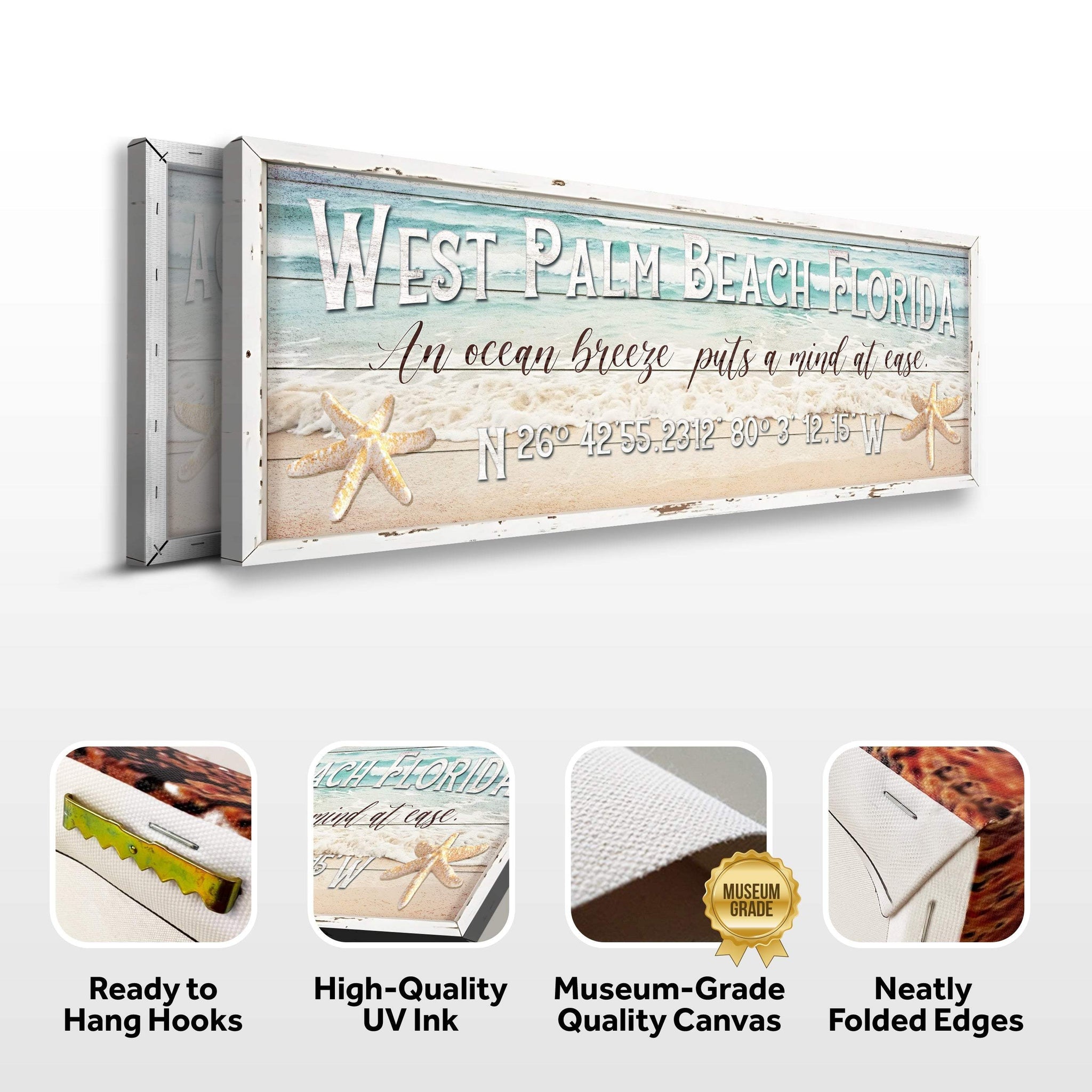 Personalized Beach House Coastal Sign - Tailored Canvases - Flyclothing LLC