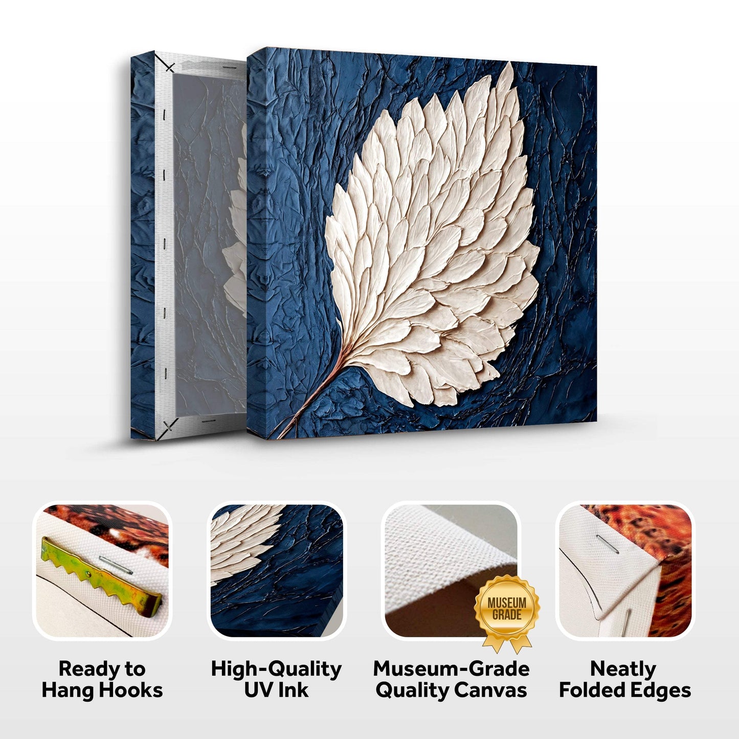 Ivory Bloom Wall Art - Tailored Canvases - Flyclothing LLC