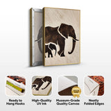 Elephant Heritage Wall Art - Tailored Canvases - Flyclothing LLC