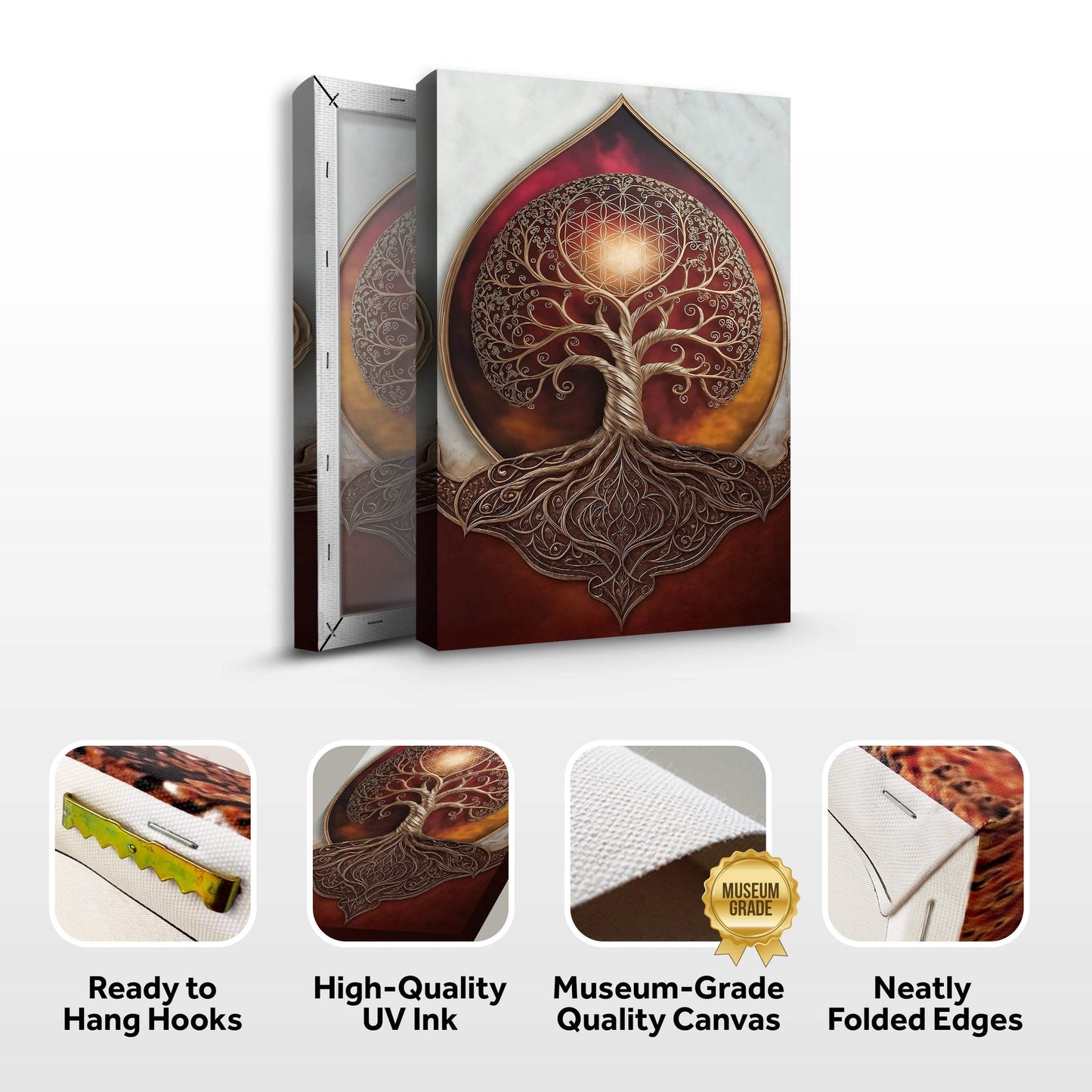 Tree of Life: Sacred Geometry Abstract Wall Art - Tailored Canvases - Flyclothing LLC