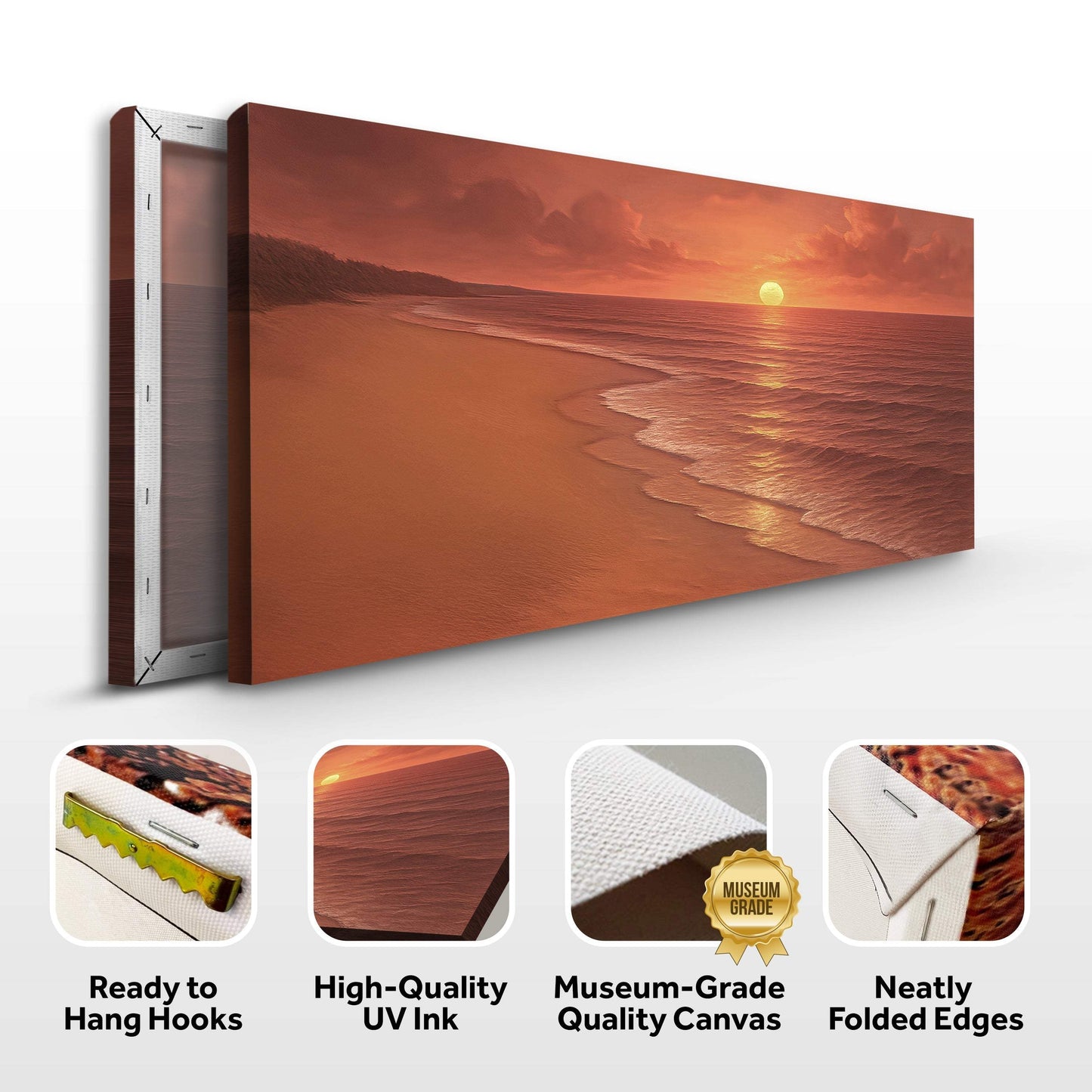 Beach Shoreline Coastal Wall Art VII - Tailored Canvases - Flyclothing LLC