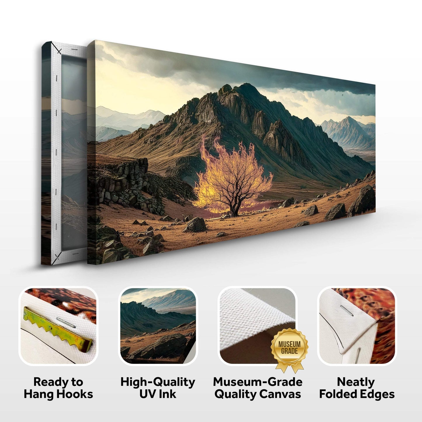 Burning Bush - Faith Wall Art VI - Tailored Canvases - Flyclothing LLC