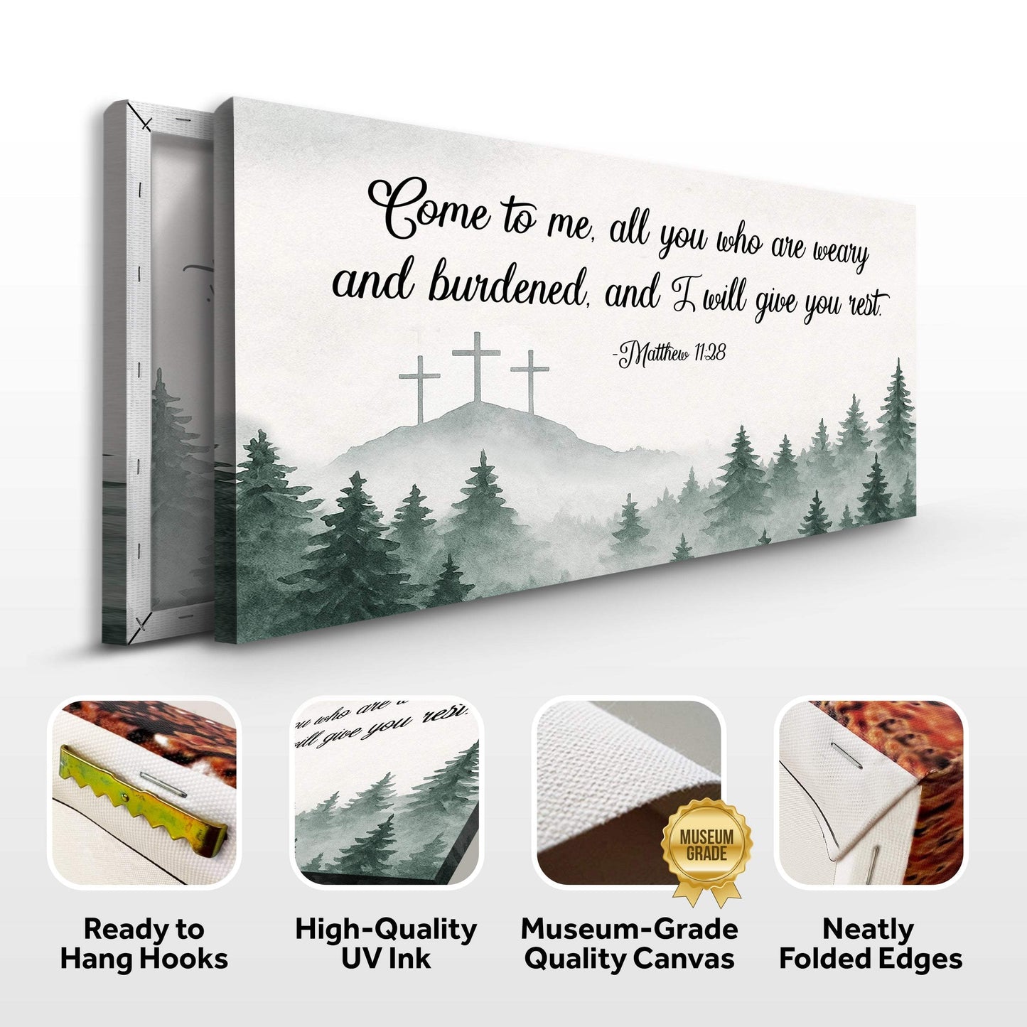 Come To Me - Matthew 11:28 Faith Sign II - Tailored Canvases - Flyclothing LLC