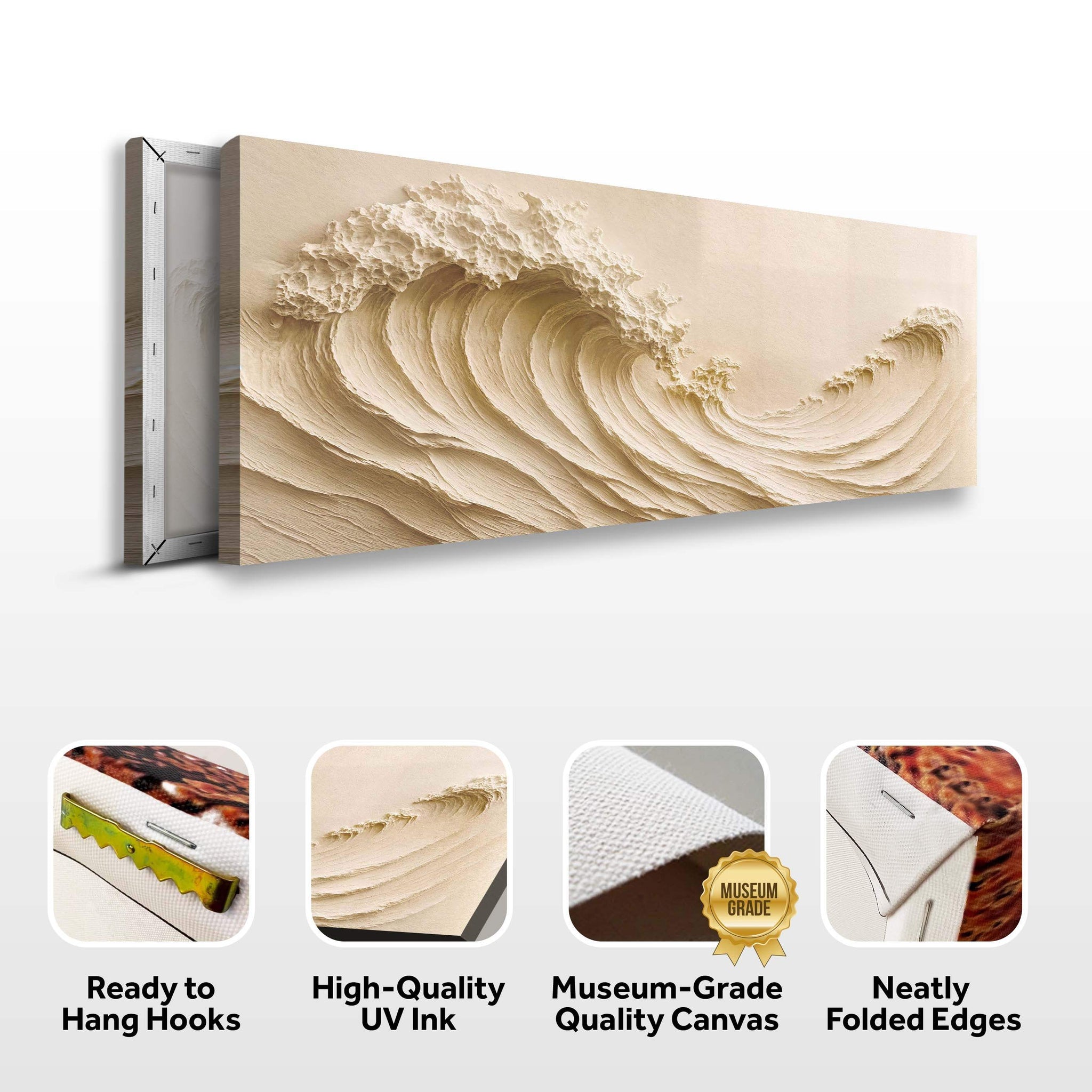 Ocean Wave Seascape Wall Art II - Tailored Canvases - Flyclothing LLC