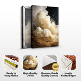 Beige Cloud Abstract Wall Art - Tailored Canvases - Flyclothing LLC