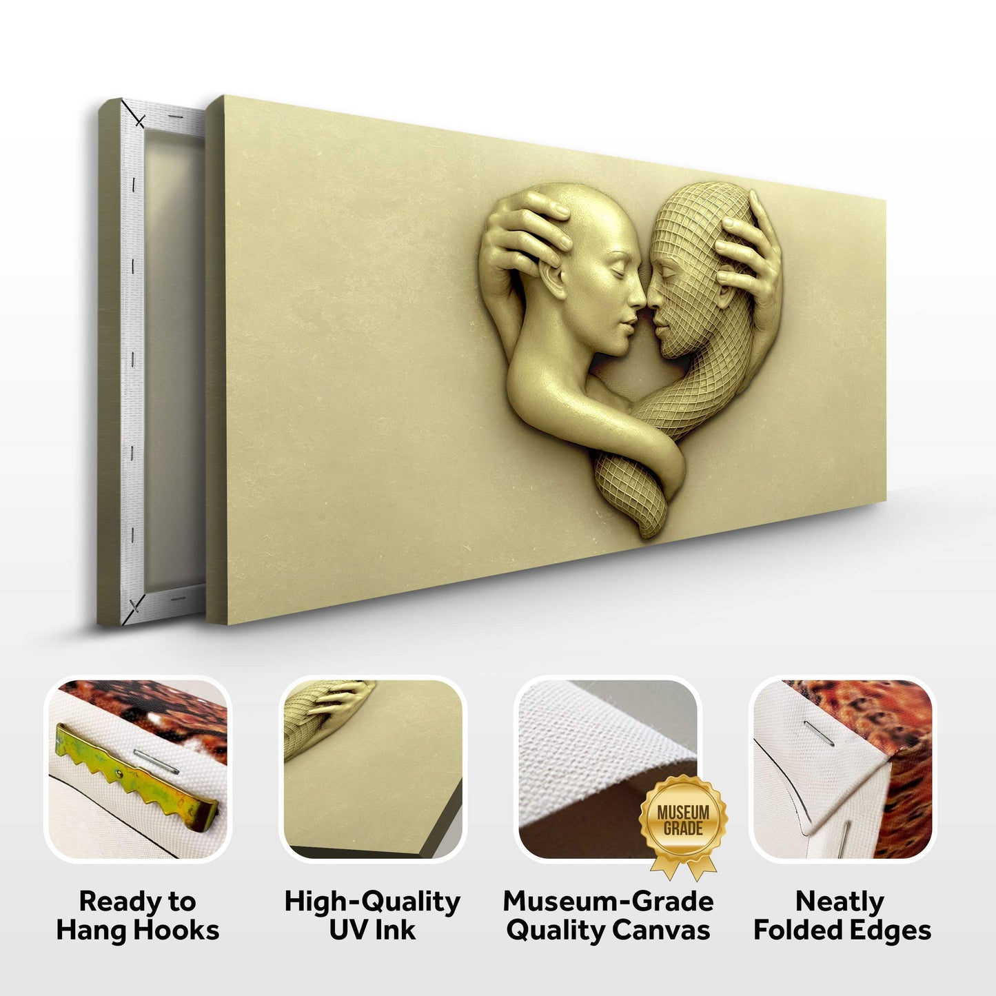 Eternal Love Figure Abstract Wall Art - Tailored Canvases - Flyclothing LLC