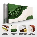 Green Rivers Abstract Wall Art IX - Tailored Canvases - Flyclothing LLC