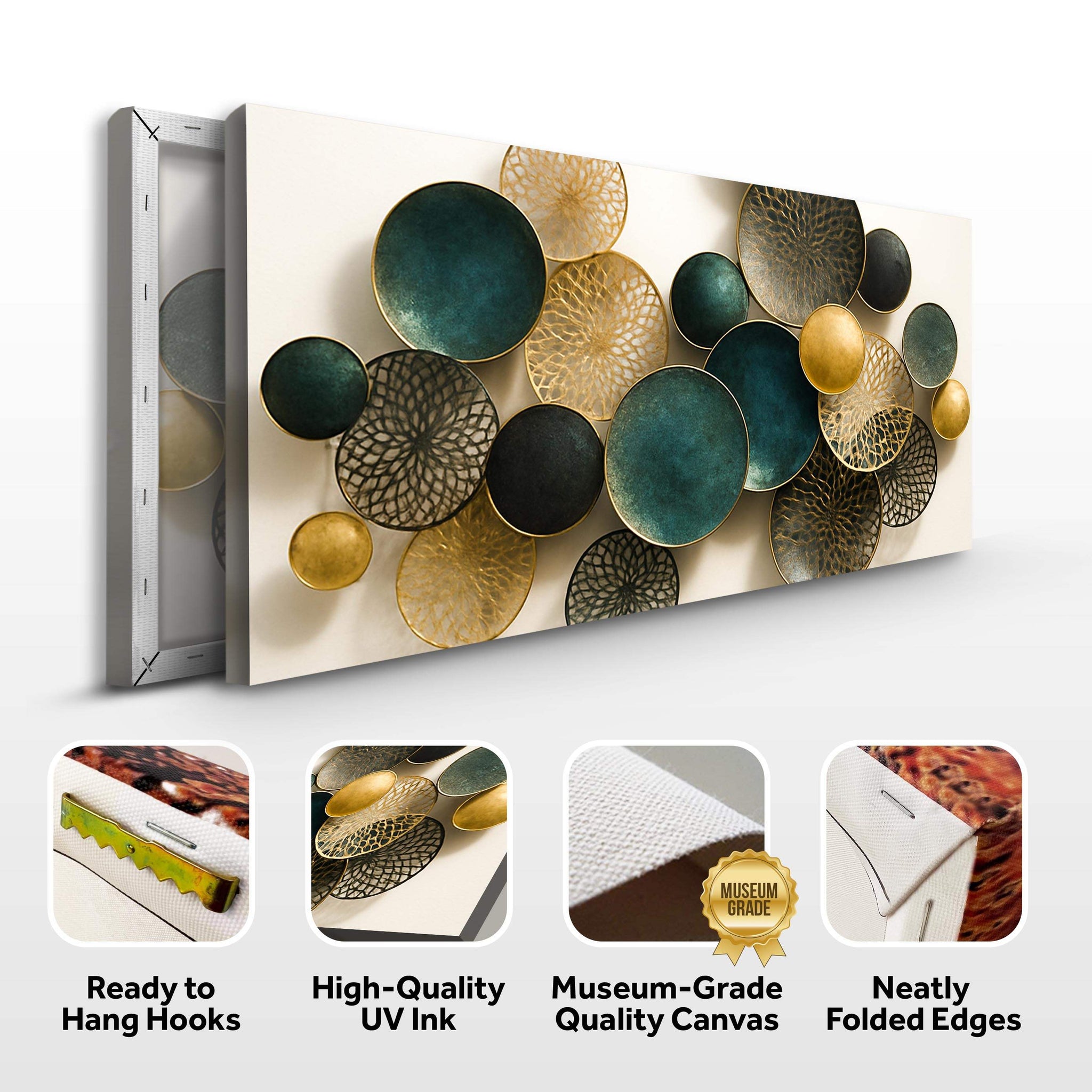 Lotus Leaf Abstract Wall Art VIII - Tailored Canvases - Flyclothing LLC
