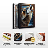 3D Wolf Wall Art - Tailored Canvases - Flyclothing LLC
