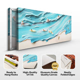 Abstract Aerial View Beach Wall Art - Tailored Canvases - Flyclothing LLC