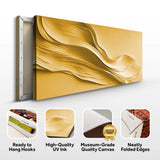Gold Minimalist Wall Art II - Tailored Canvases - Flyclothing LLC