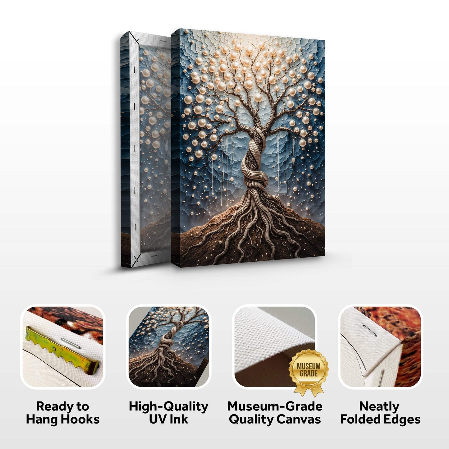 The Pearl Tree Wall Art - Tailored Canvases - Flyclothing LLC
