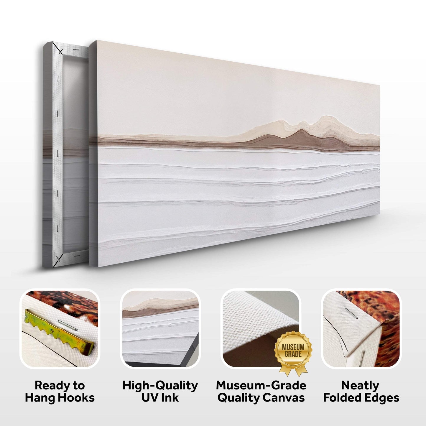 Earth Tone Abstract Wall Art - Tailored Canvases - Flyclothing LLC