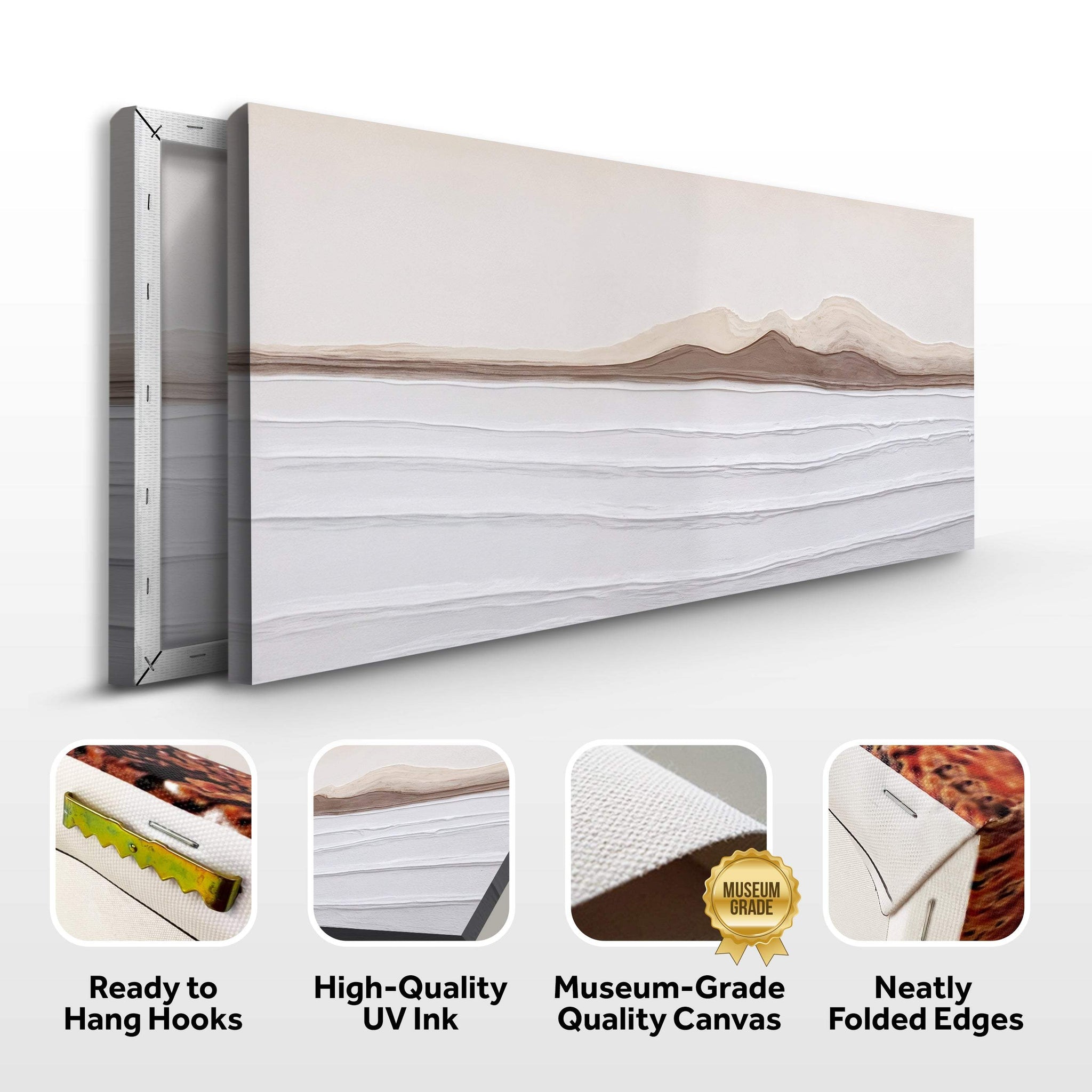 Earth Tone Abstract Wall Art - Tailored Canvases - Flyclothing LLC